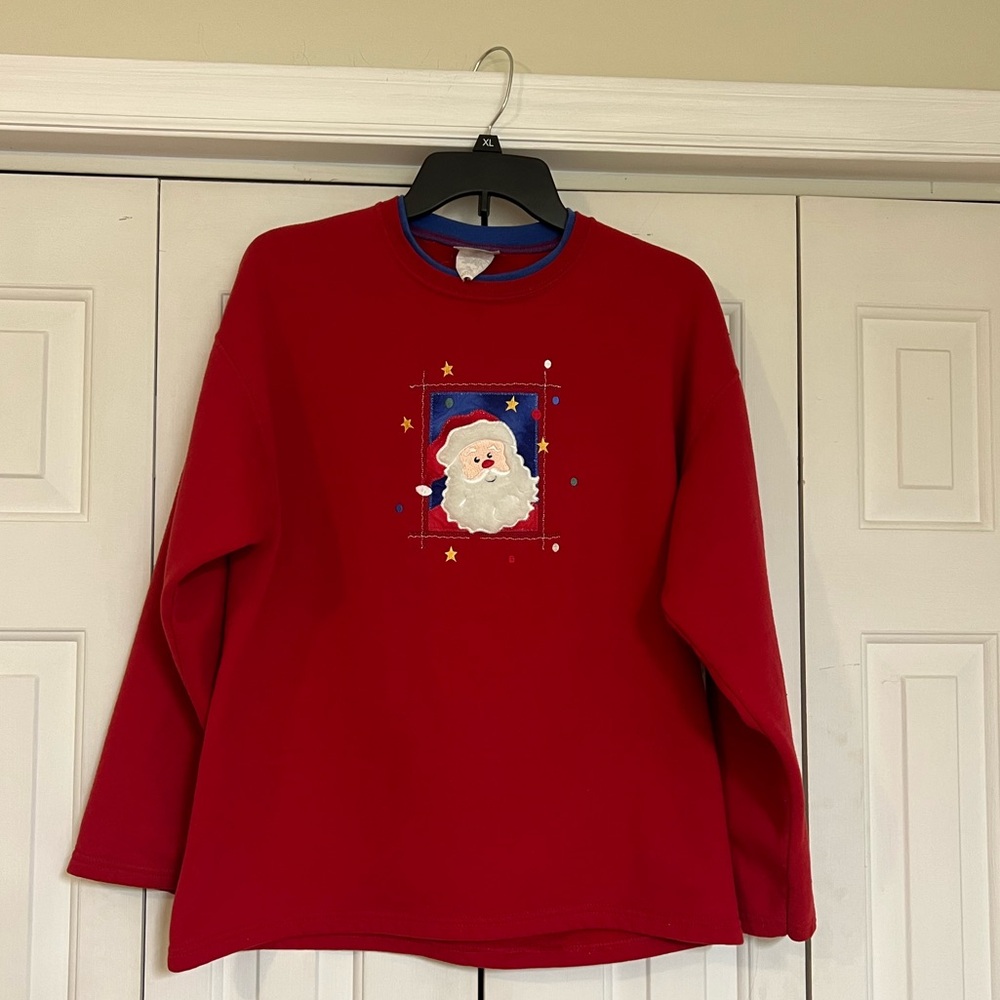 Endless Design Women’s Christmas Sweatshirt Santa Holiday Sweater Size Medium